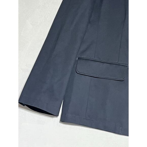 LL Bean Mens Cotton Blazer Jacket Size 46 Regular Navy Two Button Sport Coat - Picture 6 of 15